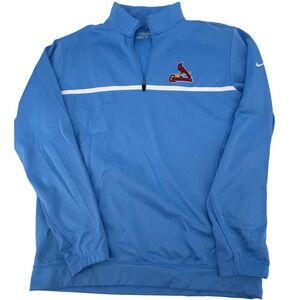 Nike Golf‎ Therma-Fit 1/4 Zip Pullover St Louis Cardinals Blue Men's M